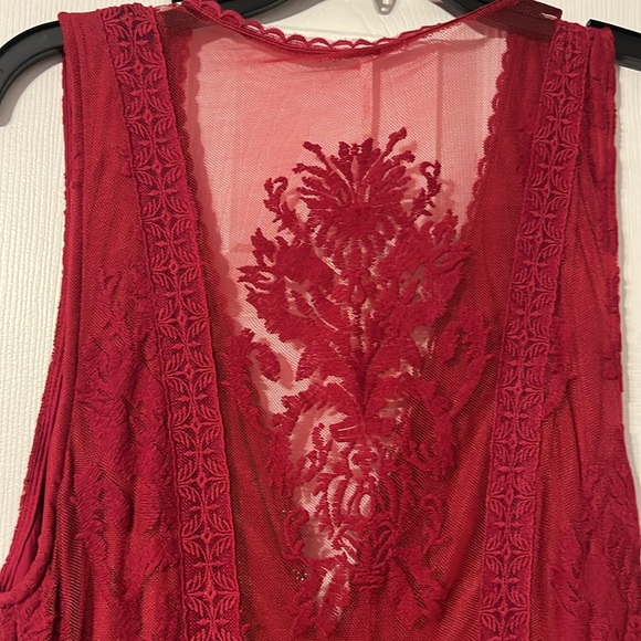 Free People BNWT Reign Over Me dress in Ruby color size 8 - Picture 5 of 6